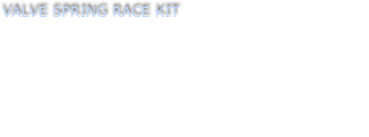 VALVE SPRING RACE KIT
High quality silicon chrome valve springs with Titanium retainer, can be set up to accommodate .490” lift and 
9000 rpm.  Retainers conveniently use the original Lotus flat shims or have clearance for top hat shims if they are your preference.                        TCH - RKT         
                                               
